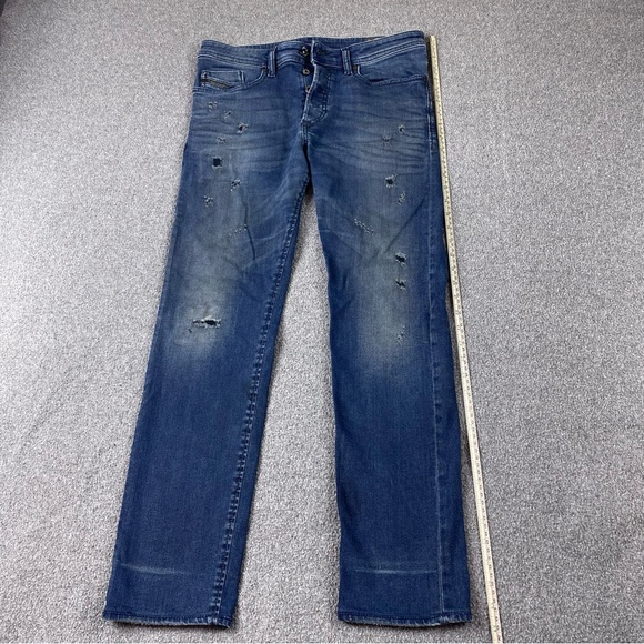 DIESEL Buster Denim Jeans Regular Slim Tapered Men’s Size W31 L32 - Picture 12 of 14